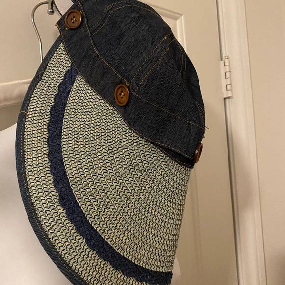 DENIM SUN VISOR CAP NWOT - Picture 7 of 8